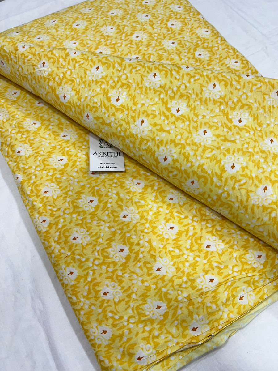 Printed pure cotton fabric