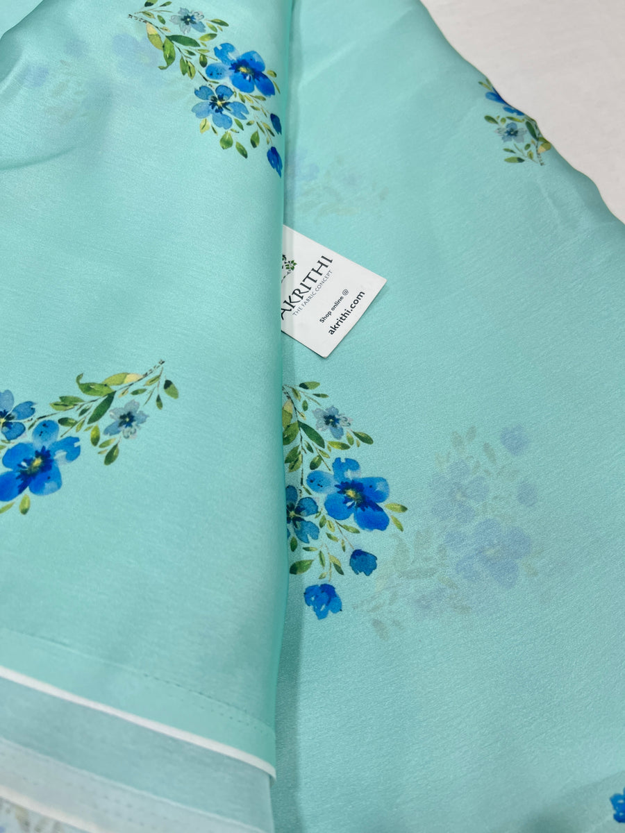 Digital  printed satin georgette fabric