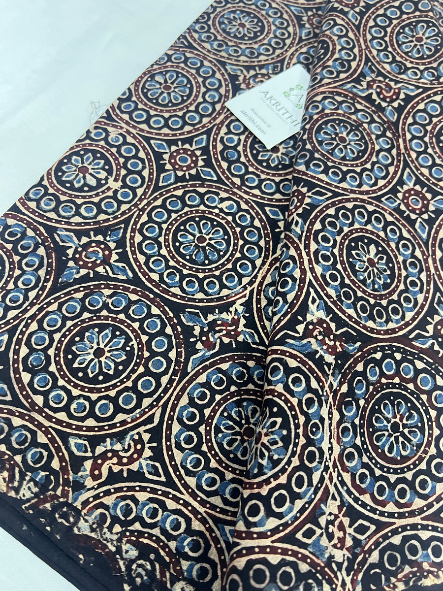 Ajrakh Printed pure cotton fabric