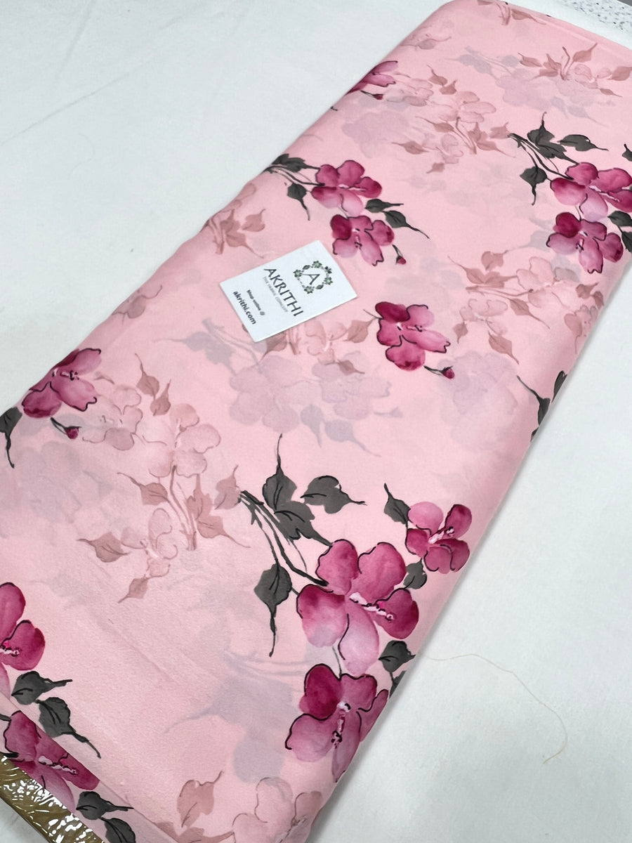 Digital printed modal satin fabric