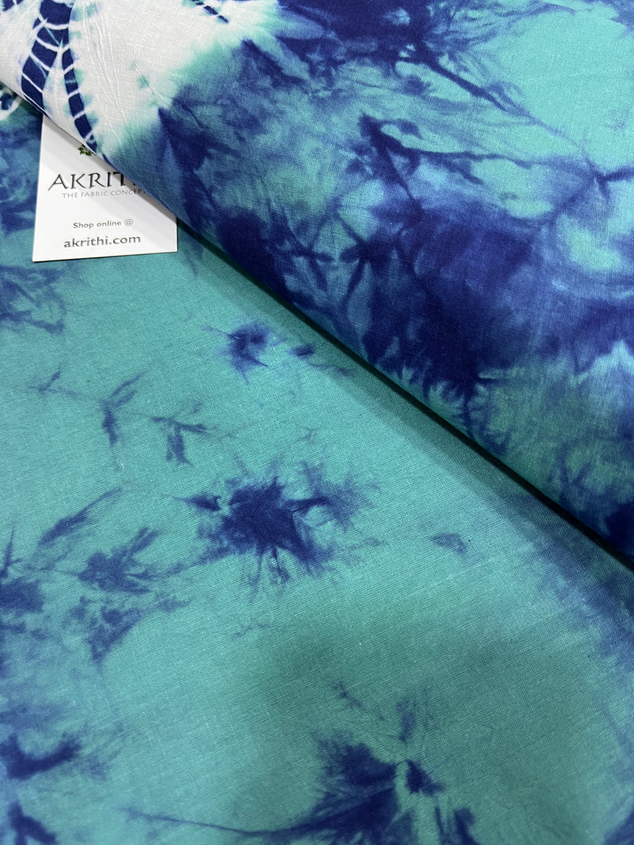 Shibori Hand dyed pure cotton fabric