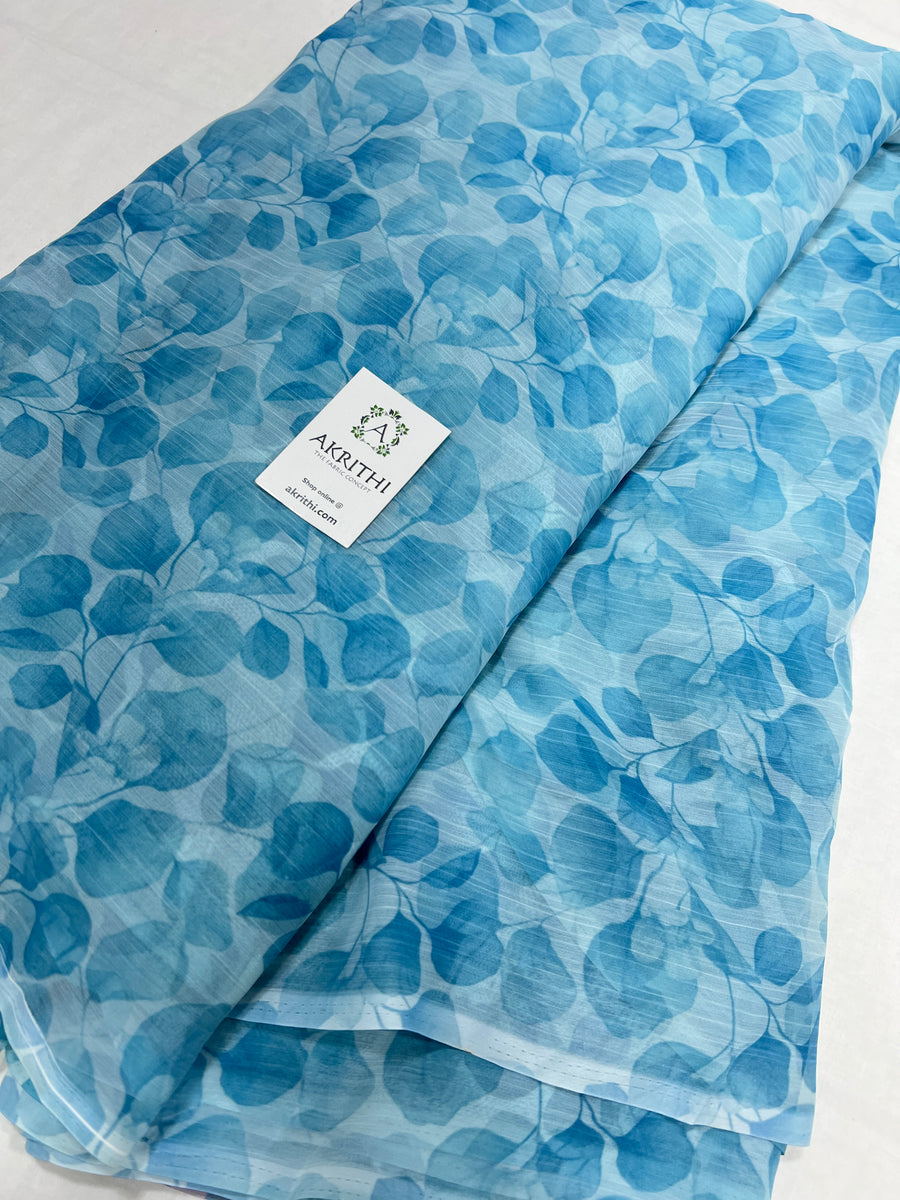 Digital floral printed chiffon fabric