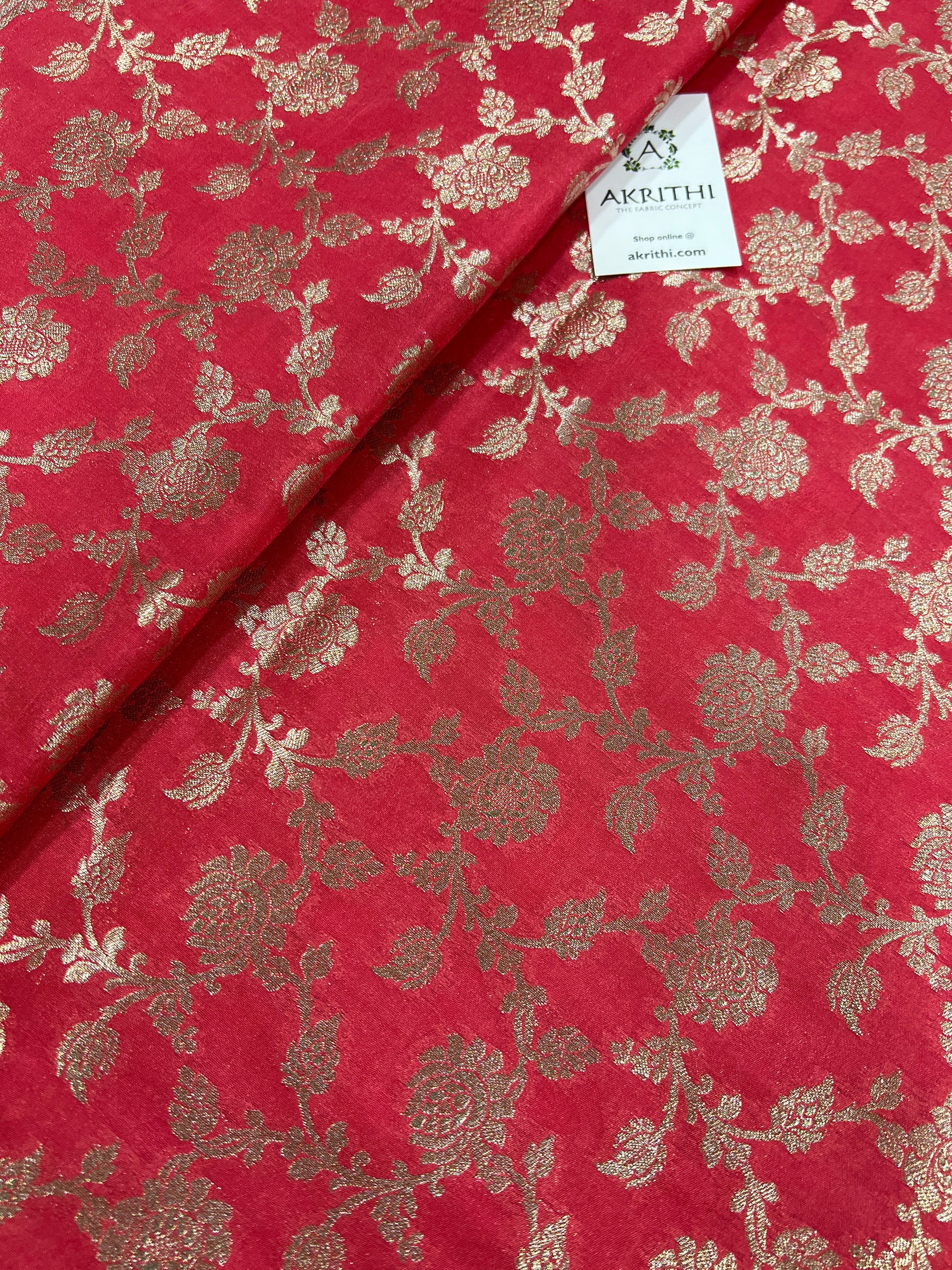 Pure Banarasi brocade fabric