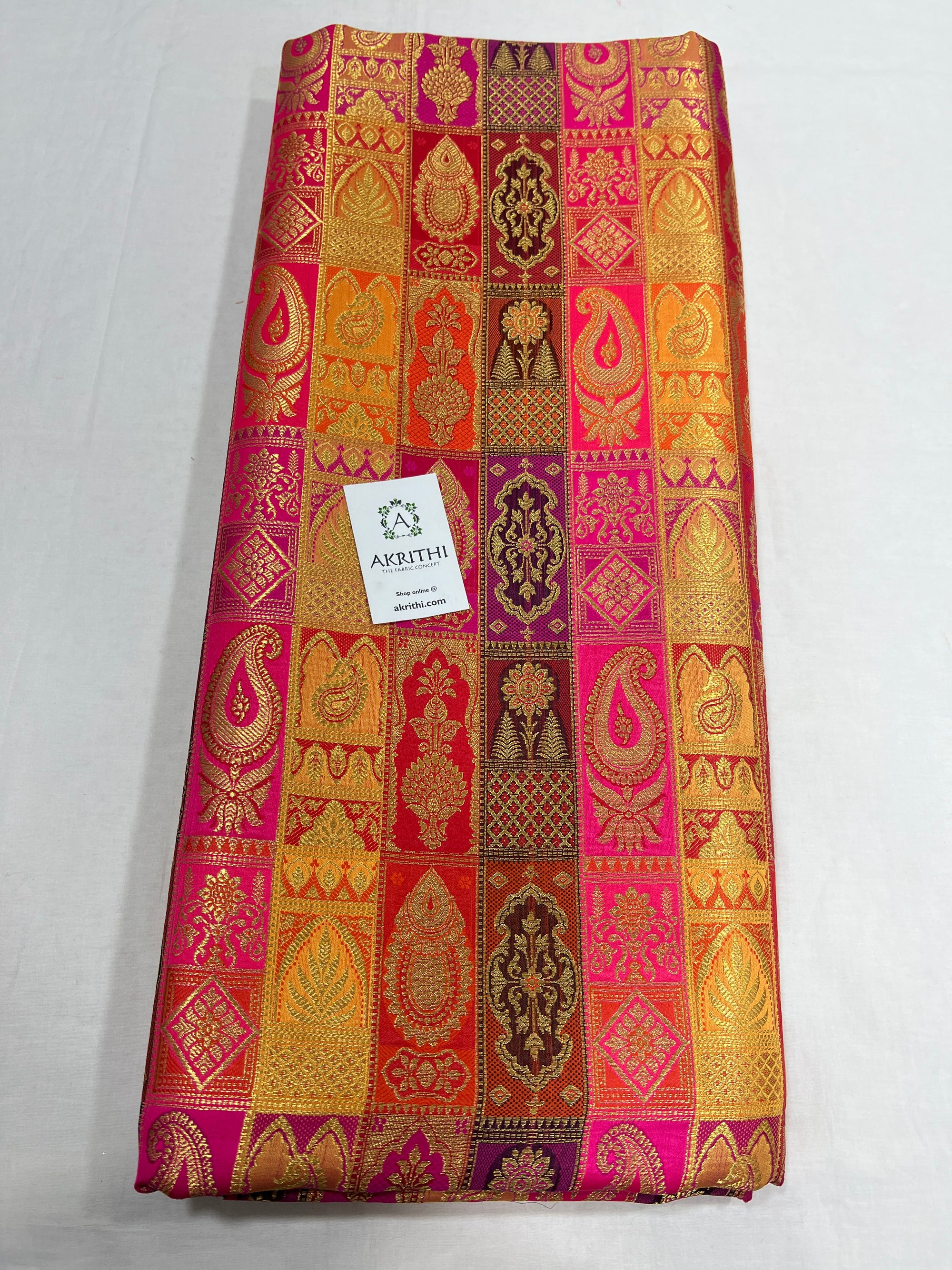 Pure Banarasi brocade fabric