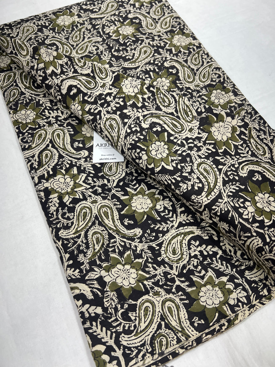 Hand block Printed pure cotton fabric