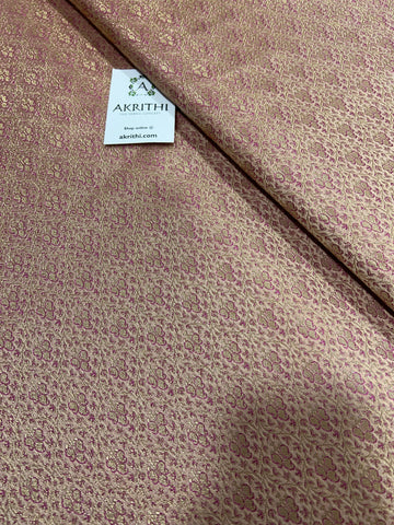 Pure Banarasi brocade fabric 80 cms cut