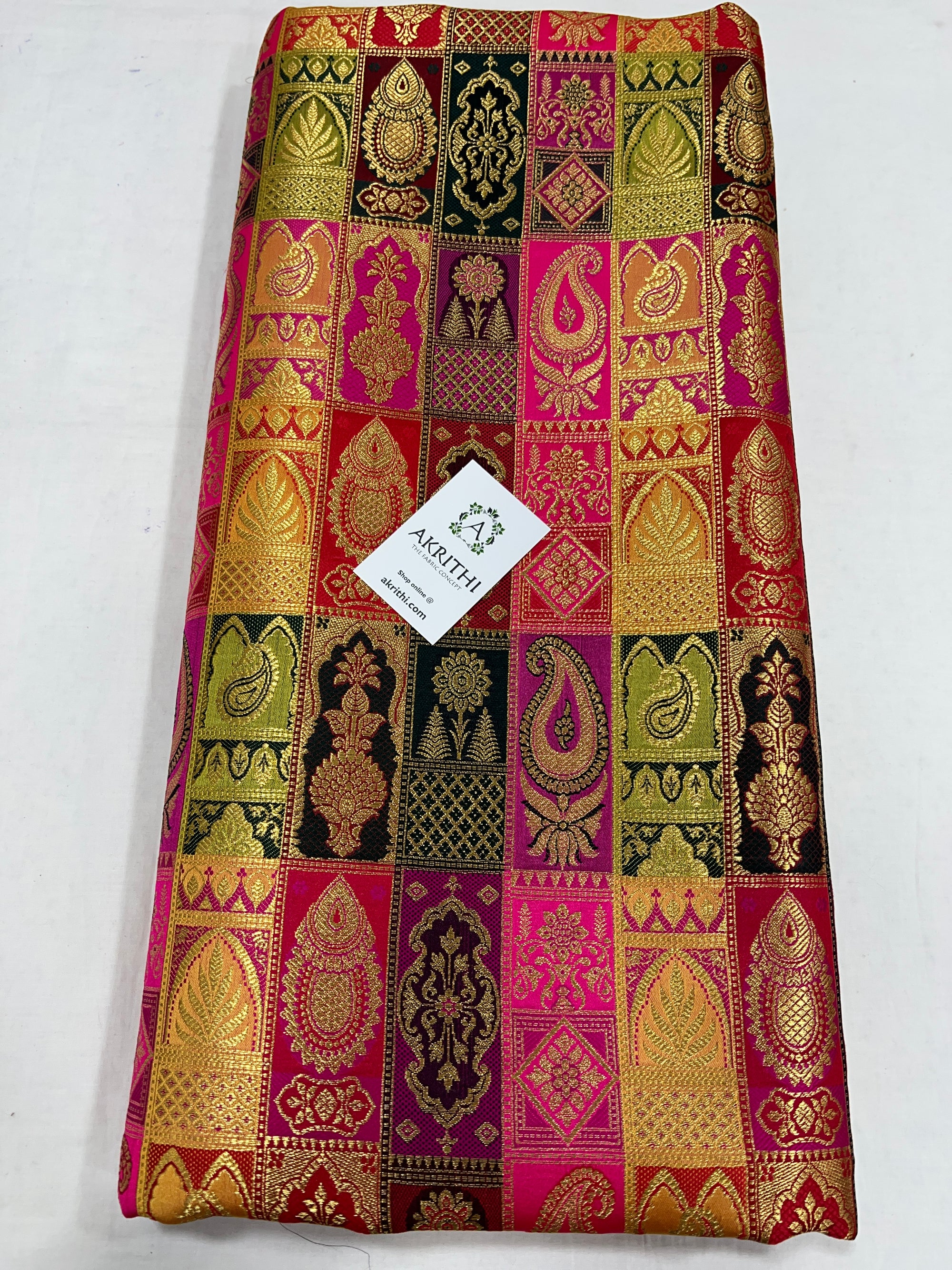 Pure Banarasi brocade fabric