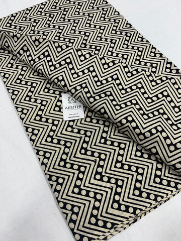 Hand block Printed pure cotton fabric