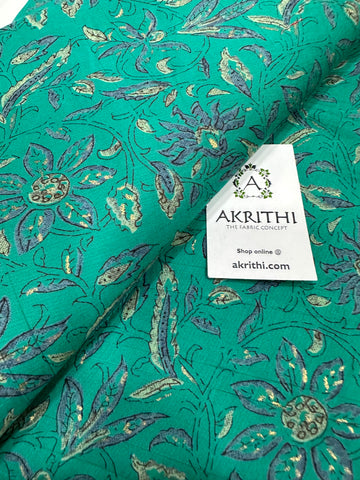 Printed silk fabric