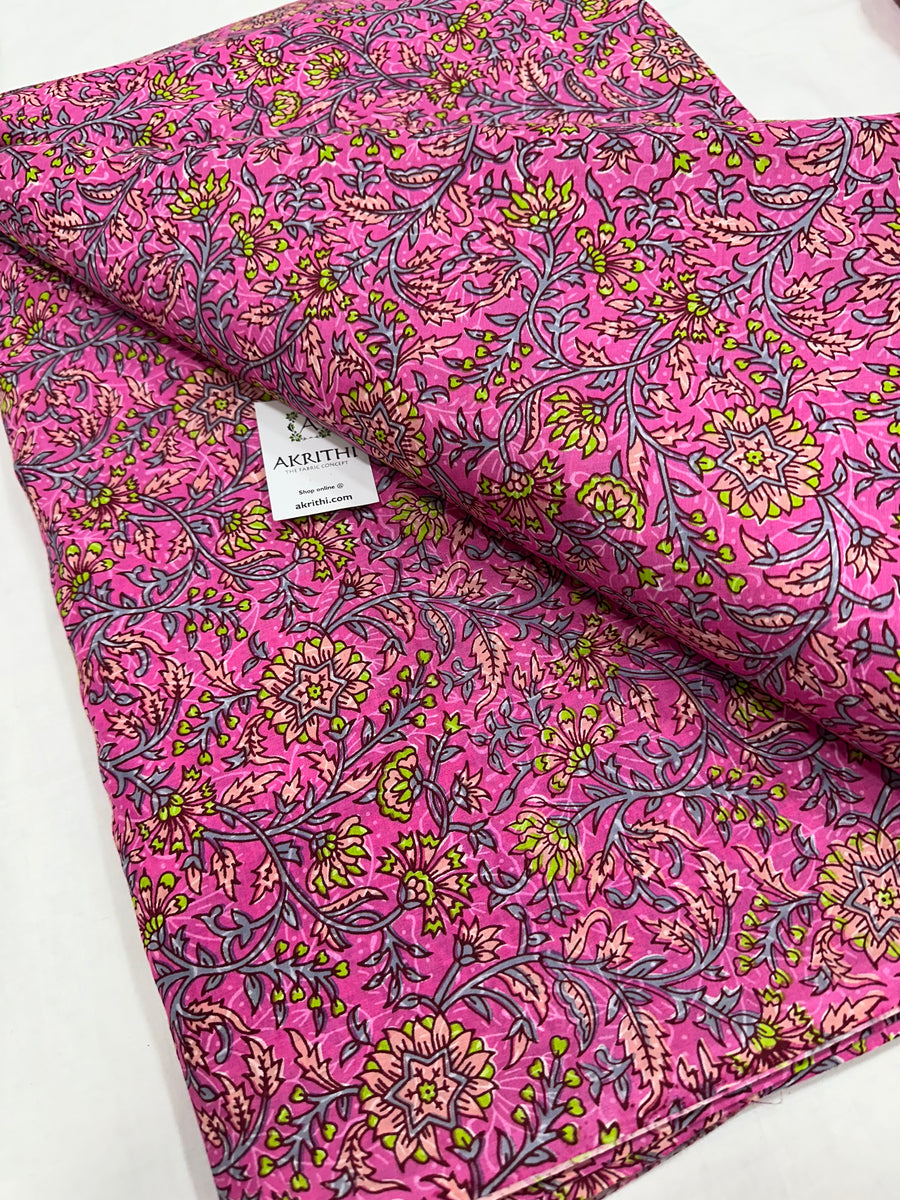 Printed pure cotton fabric