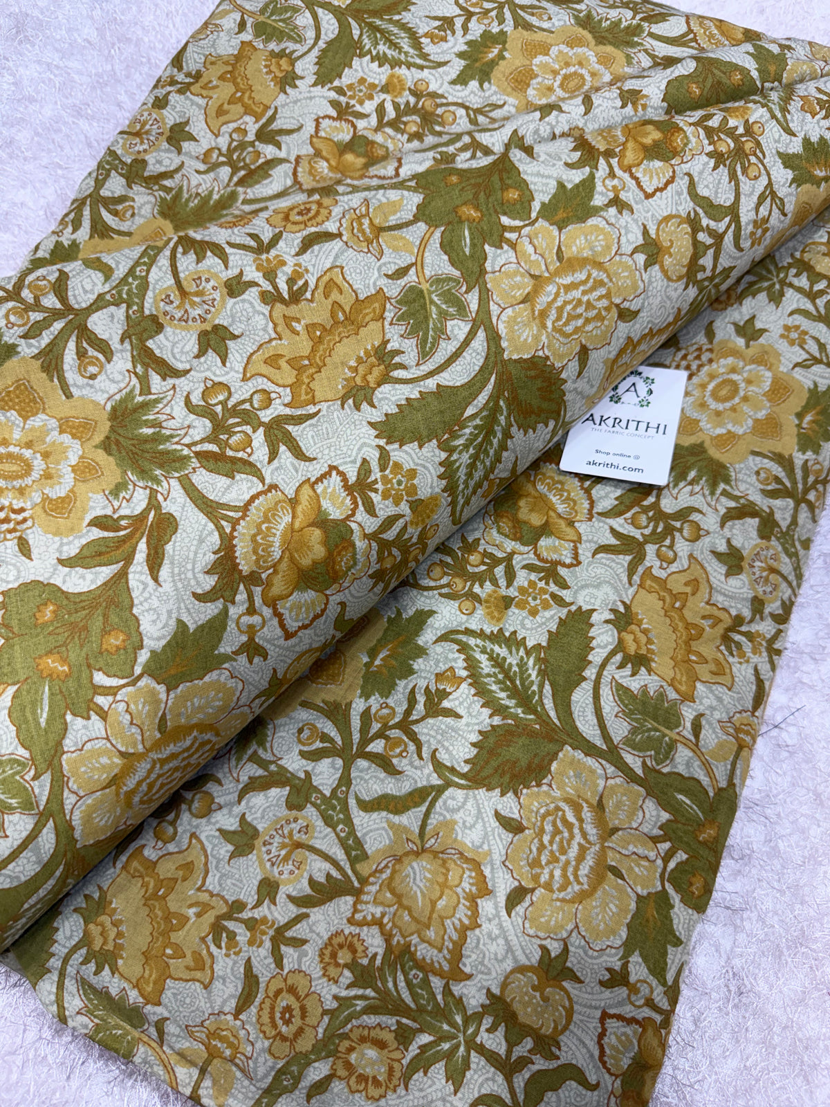 Printed pure cotton fabric