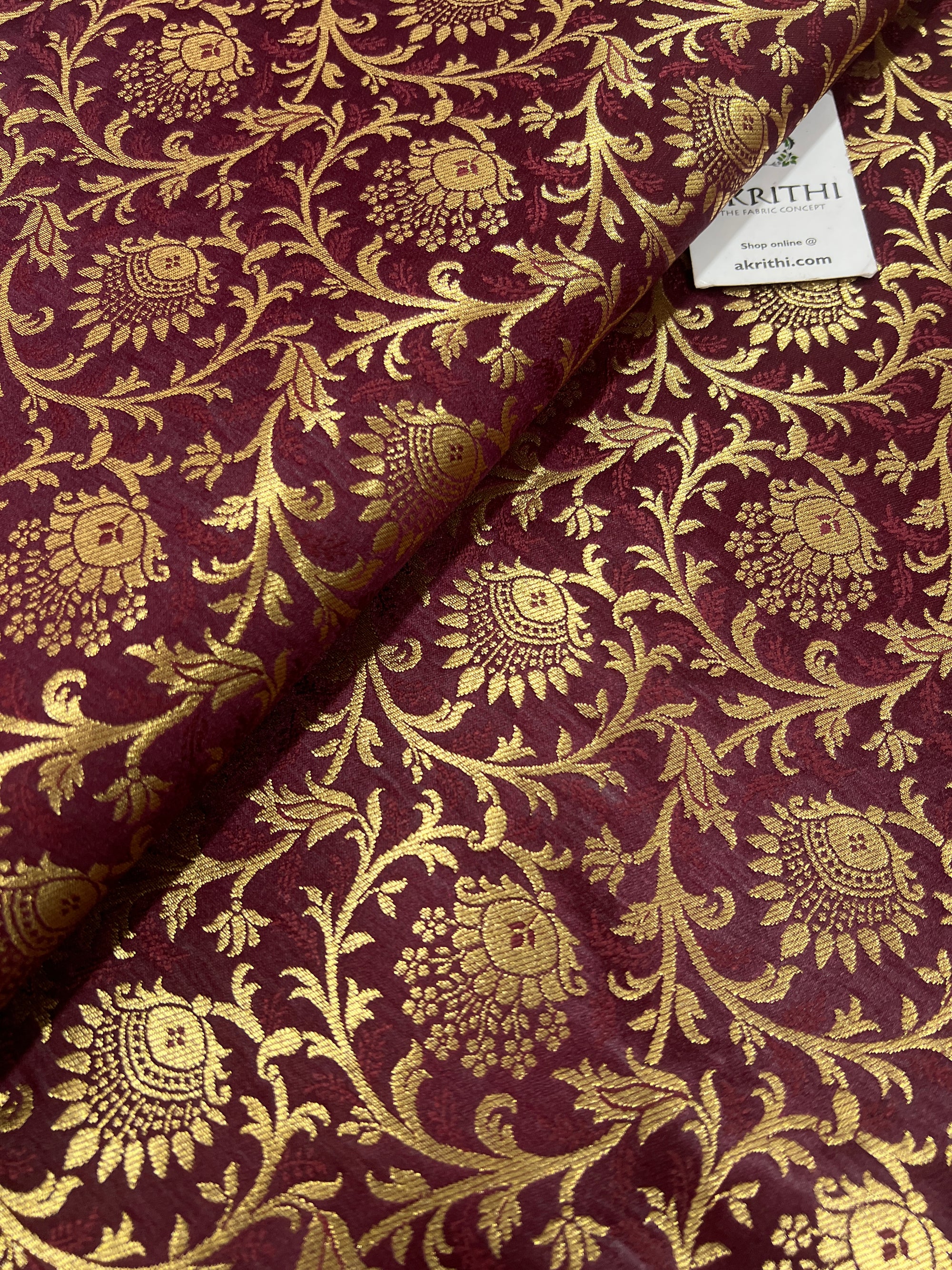 Pure Banarasi brocade fabric