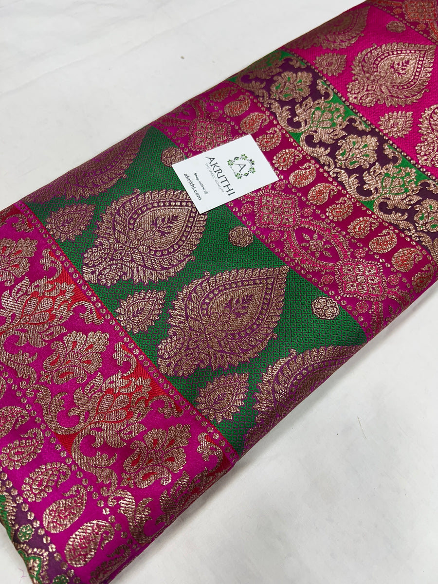 Pure Banarasi brocade fabric