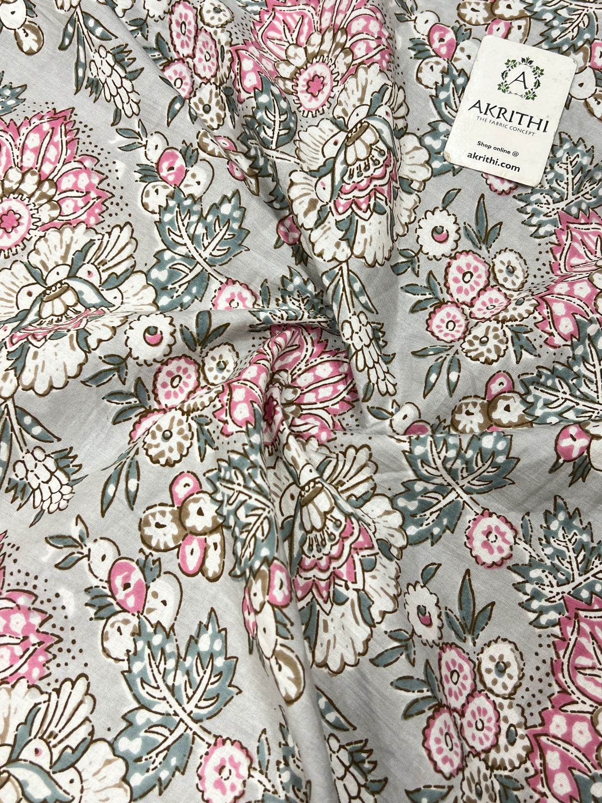 Printed pure cotton fabric
