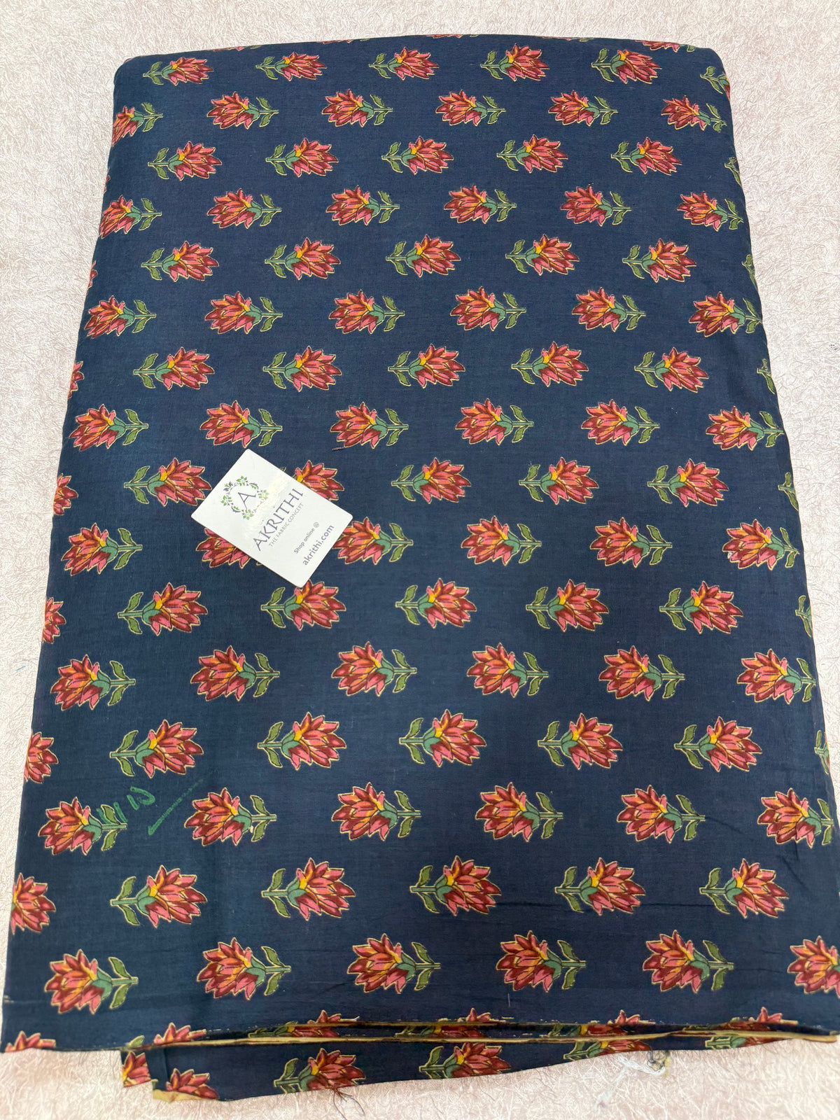 Printed pure cotton fabric