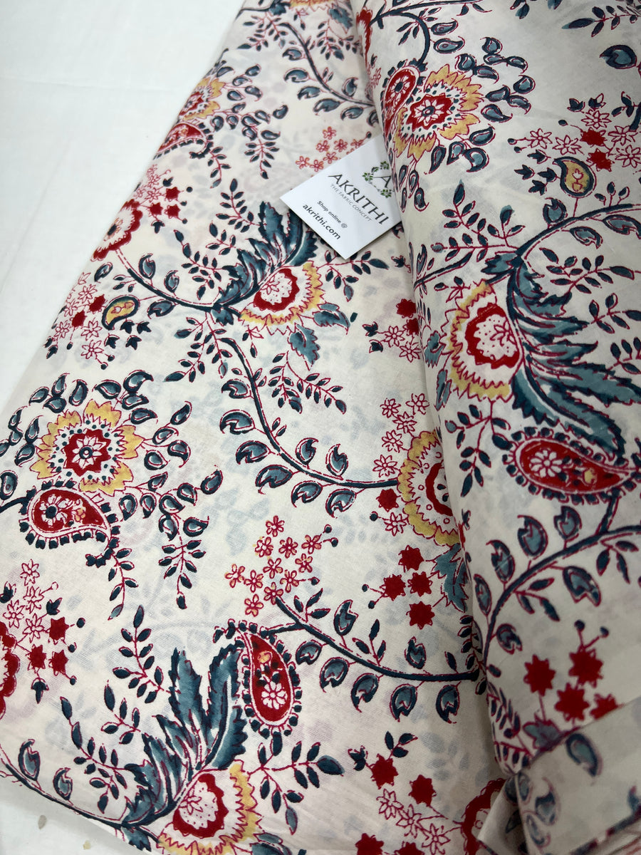 Printed pure cotton fabric