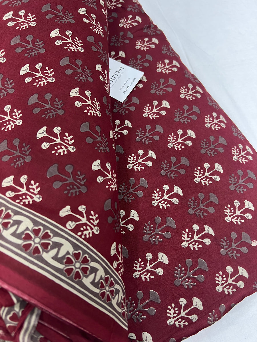 Printed pure cotton fabric