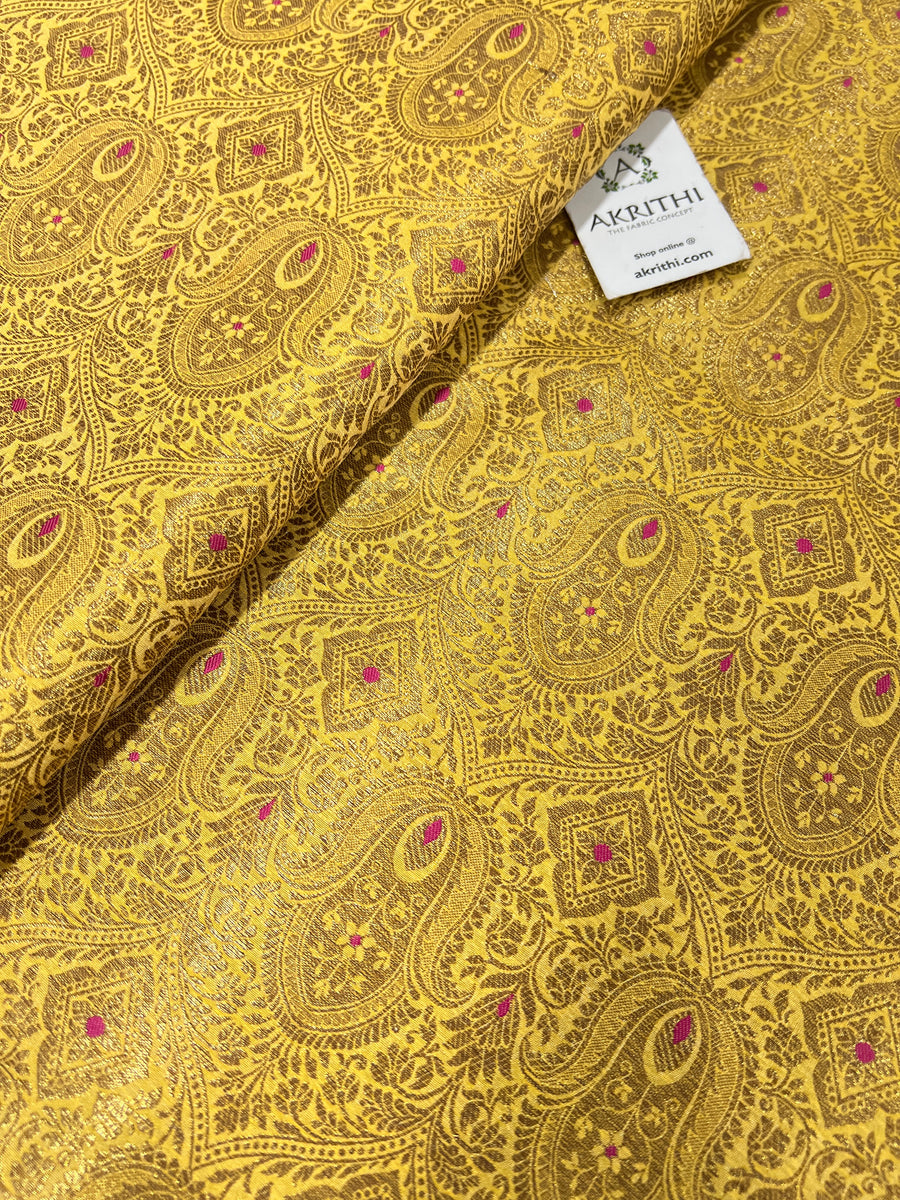 Pure Banarasi brocade fabric