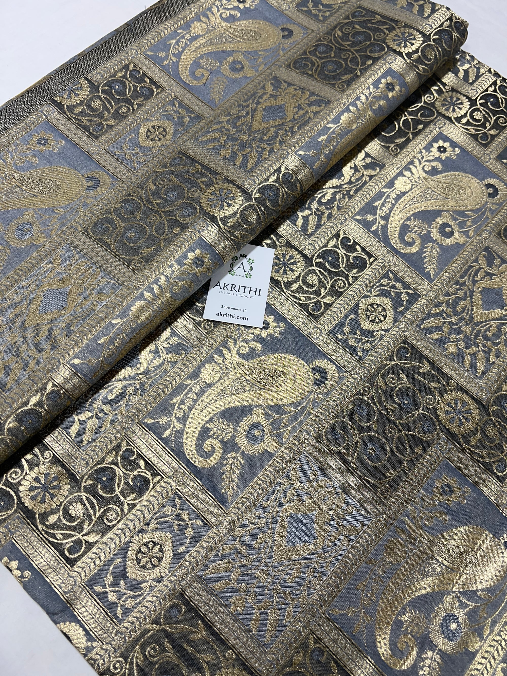 Pure Banarasi brocade fabric