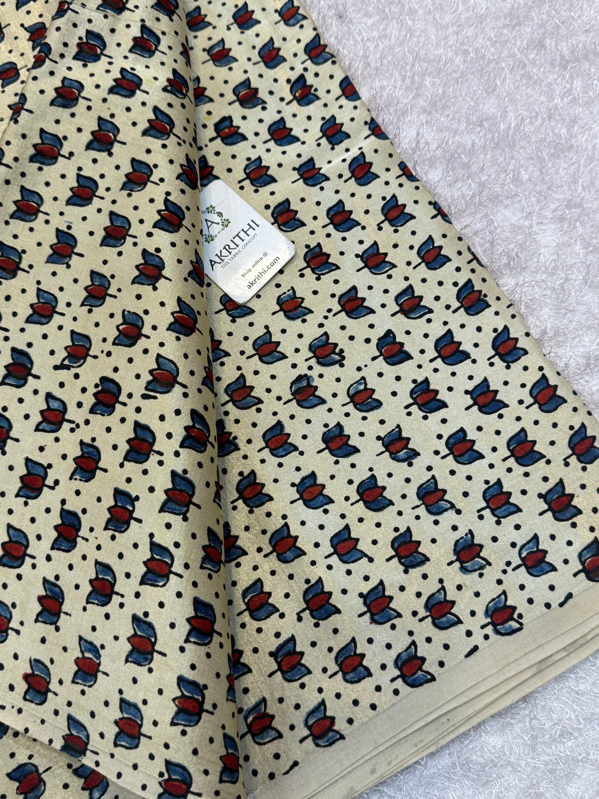 Ajrakh pure mashru silk fabric