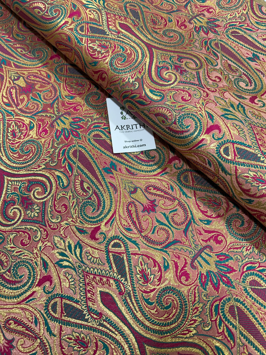 Pure Banarasi brocade fabric