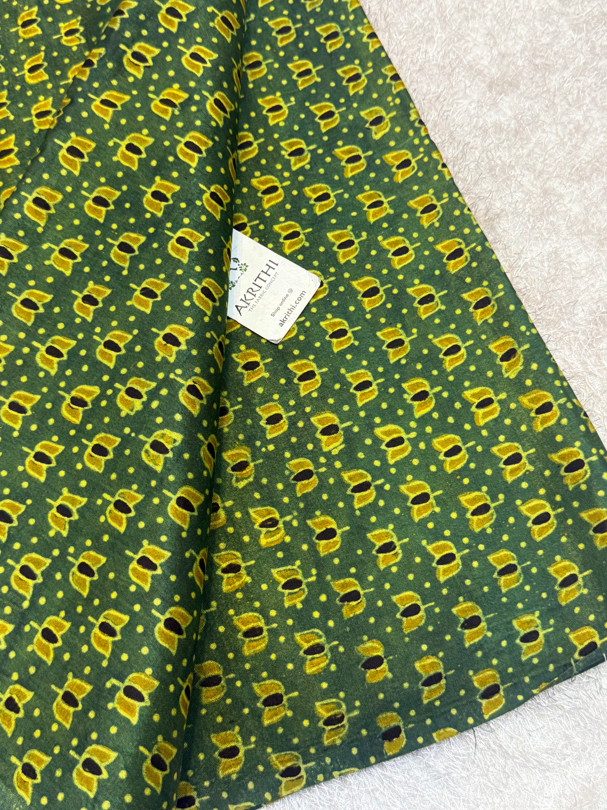 Ajrakh pure mashru silk fabric