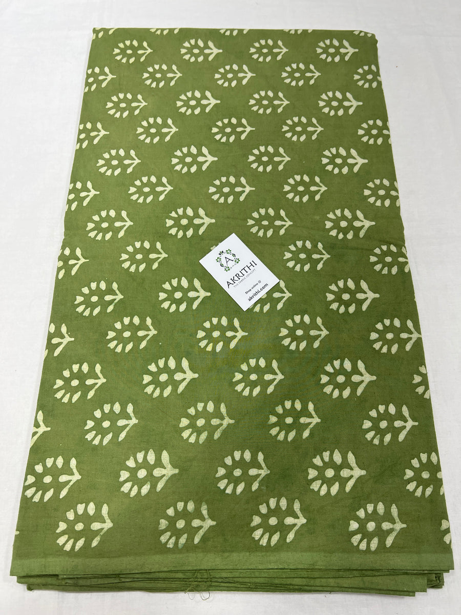 Dabu block Printed pure cotton fabric