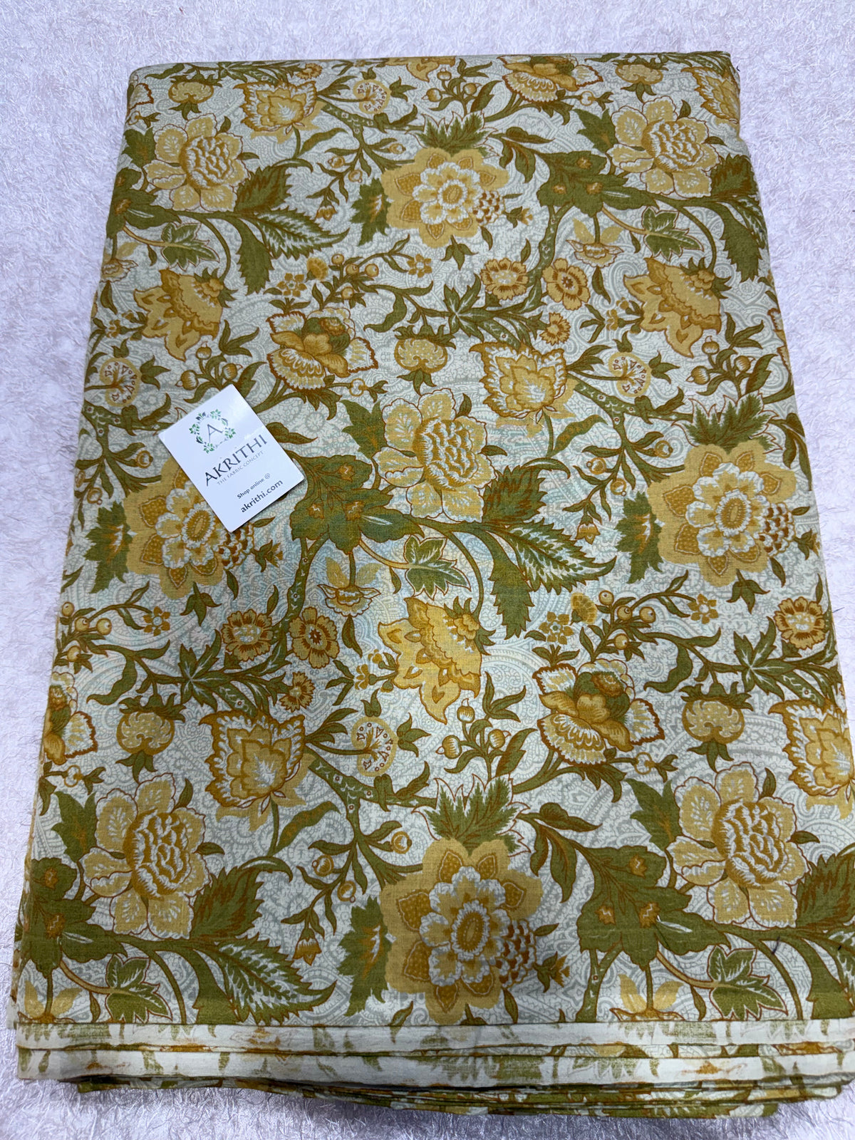 Printed pure cotton fabric