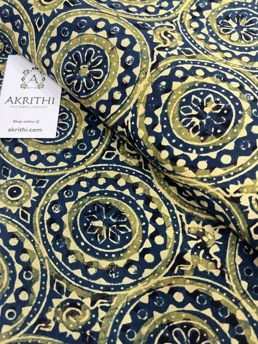 Ajrakh pure cotton fabric