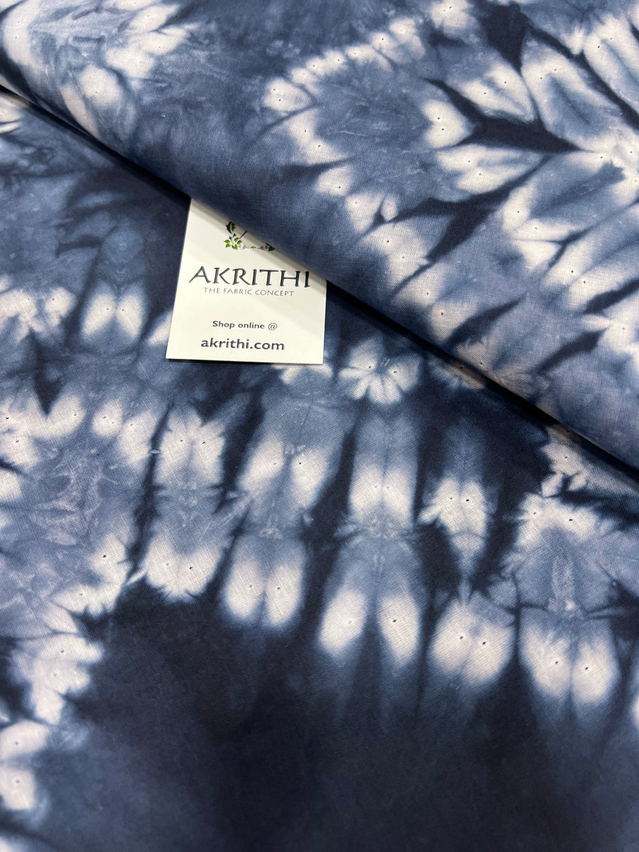 Shibori Hand dyed pure cotton fabric