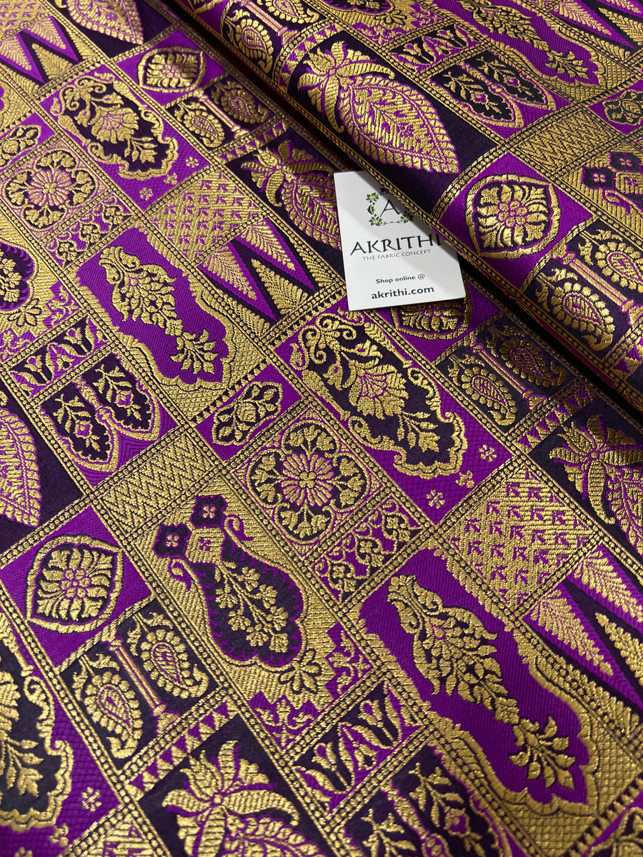 Pure Banarasi brocade fabric