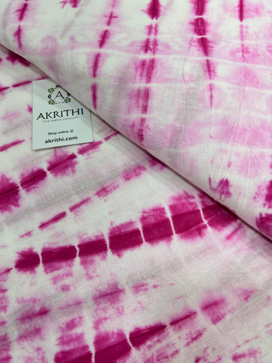 Shibori Printed pure cotton fabric