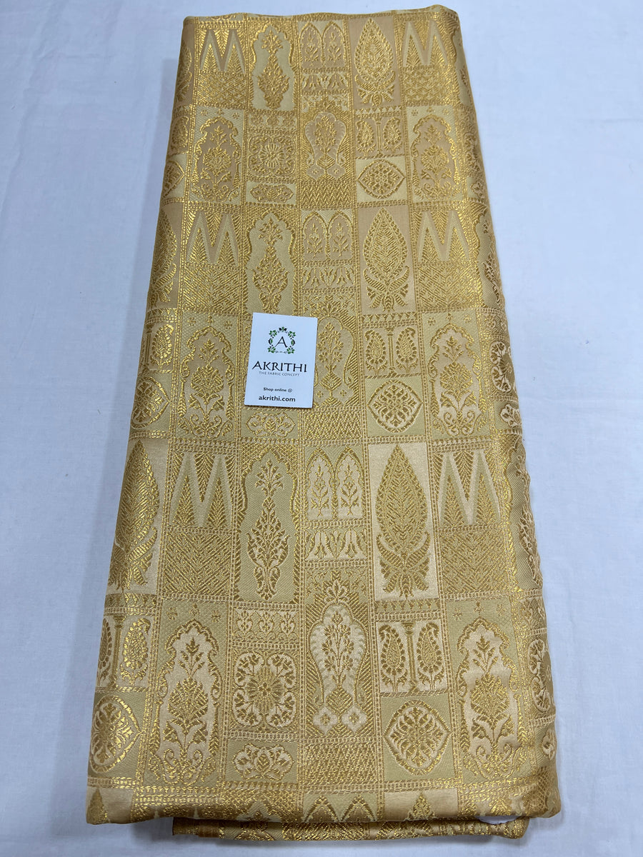 Pure Banarasi brocade fabric