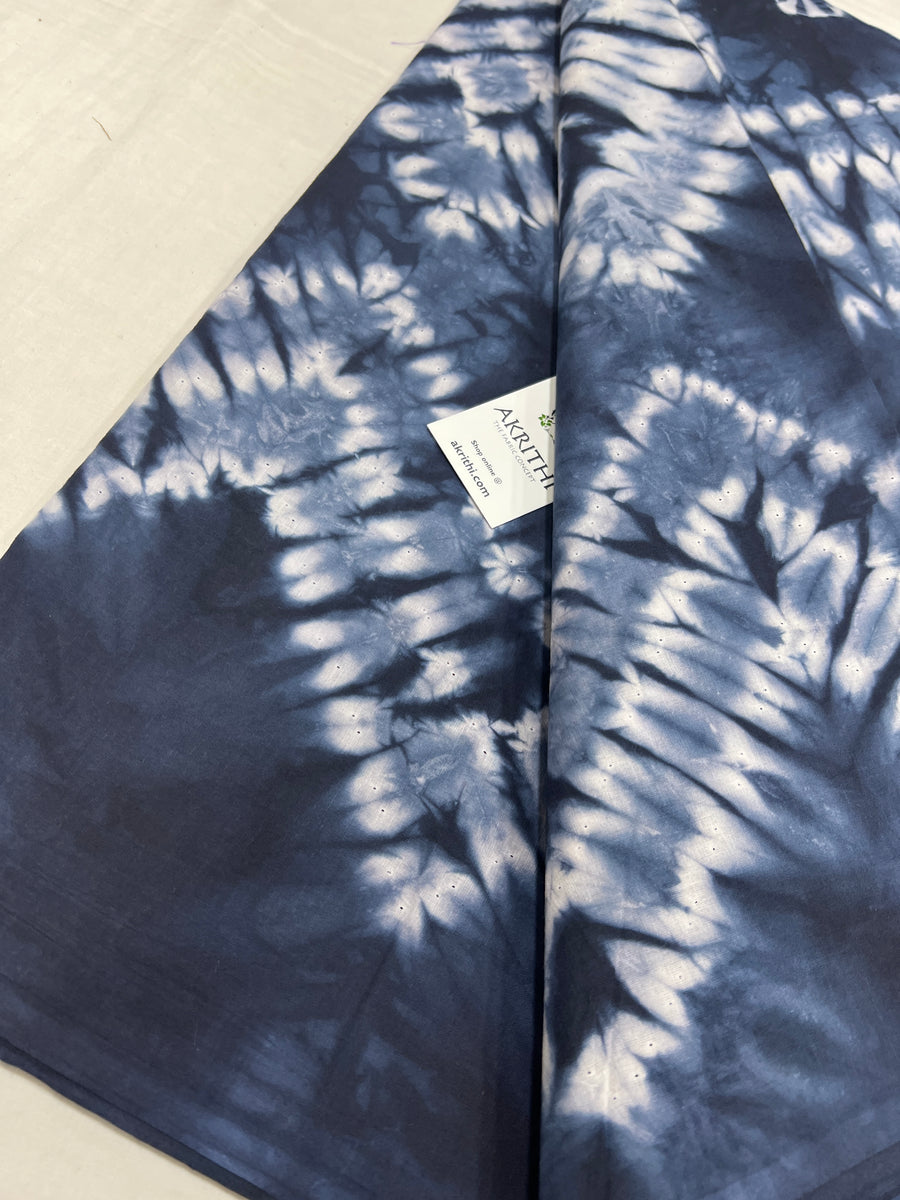 Shibori Hand dyed pure cotton fabric