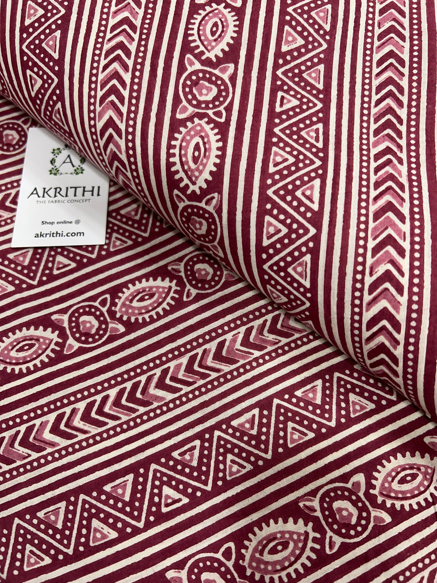 Printed pure cotton fabric