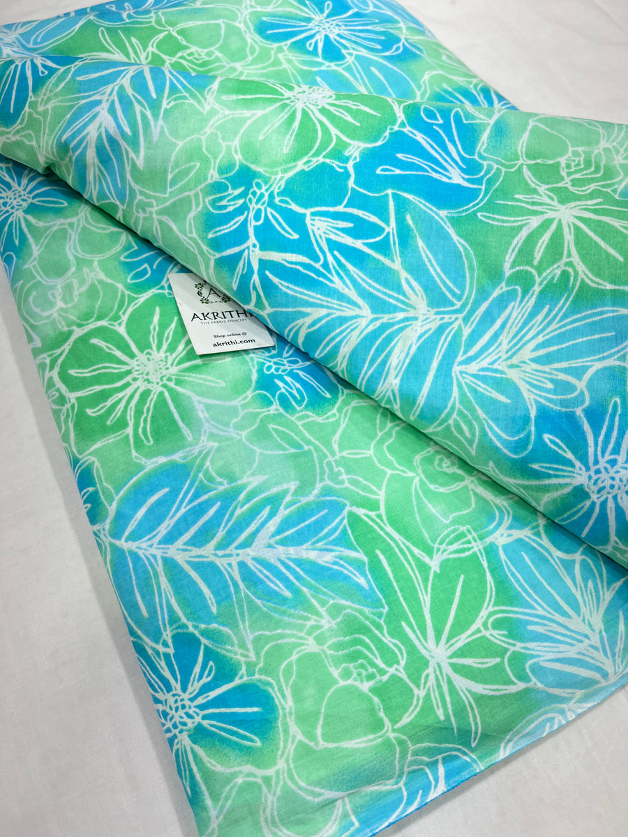 Printed pure cotton fabric