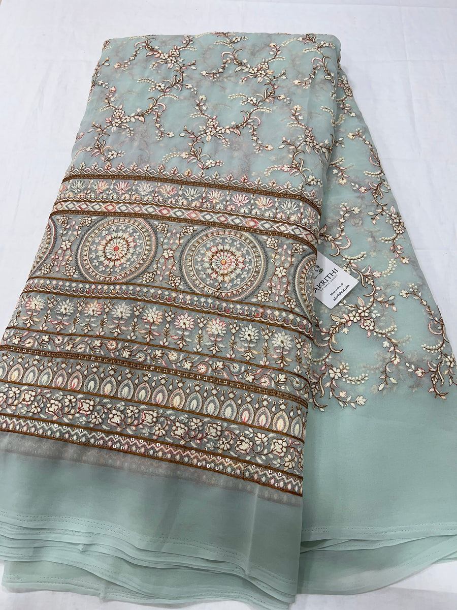 Embroidered Georgette fabric