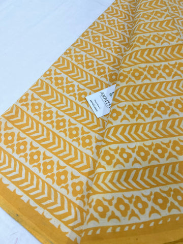 Dabu block Printed pure cotton fabric