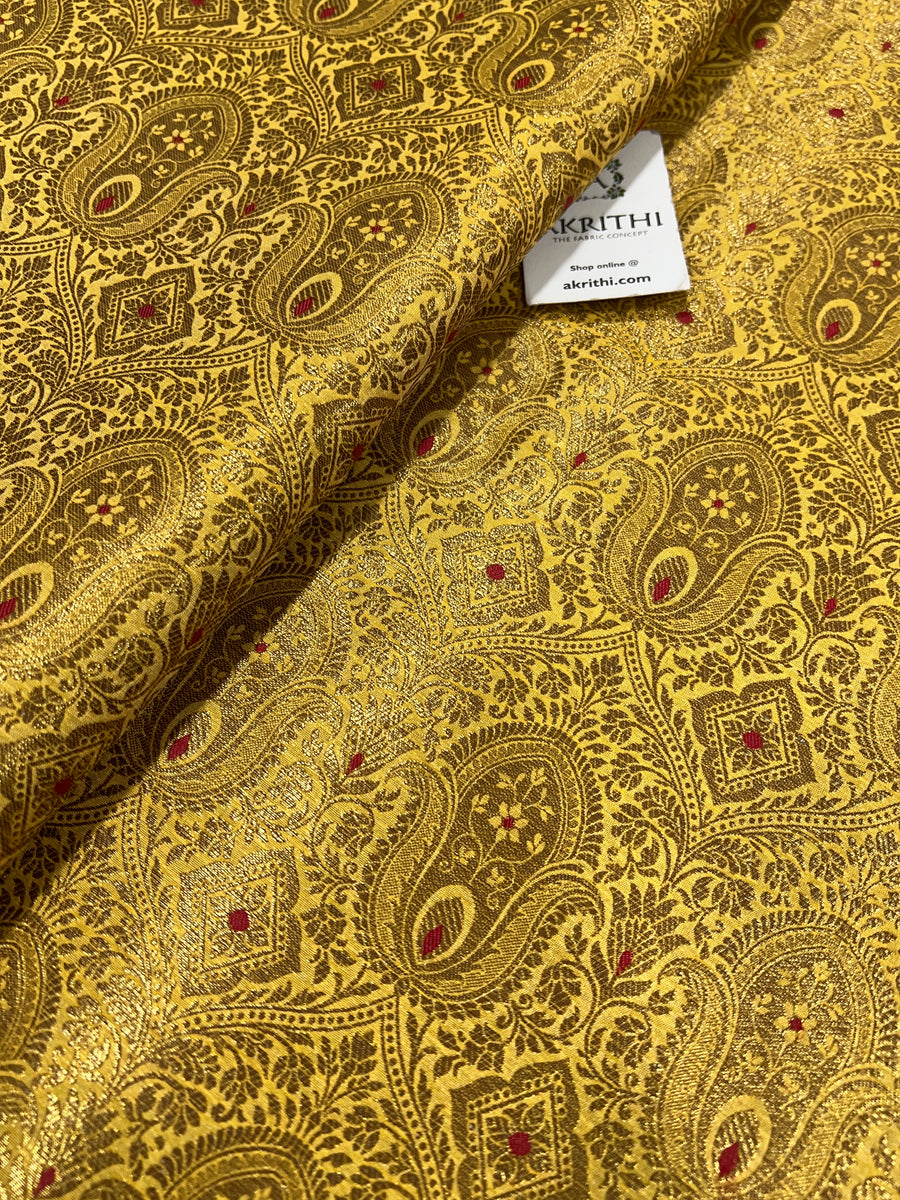 Pure Banarasi brocade fabric