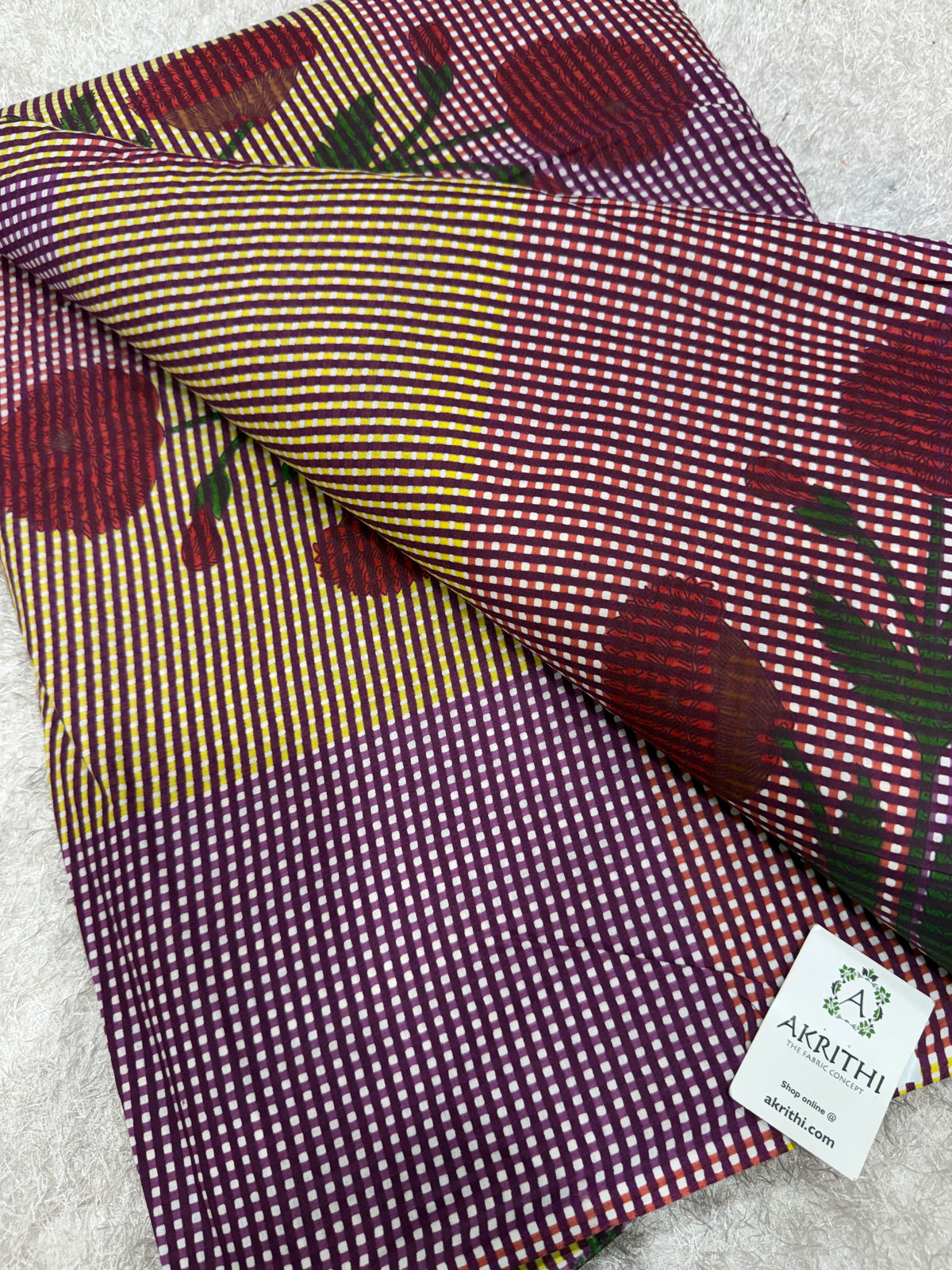 Printed pure cotton fabric