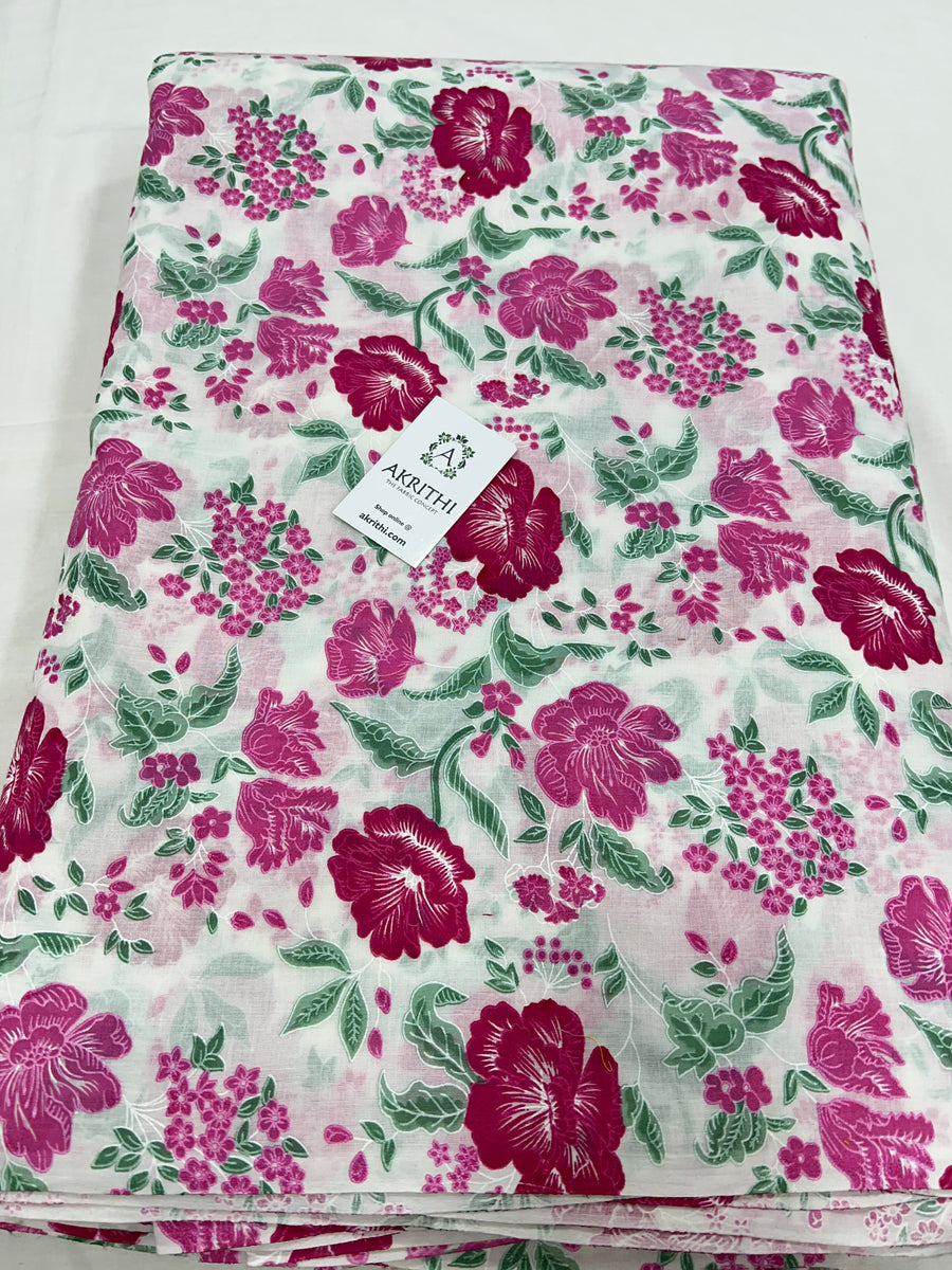 Printed pure cotton fabric