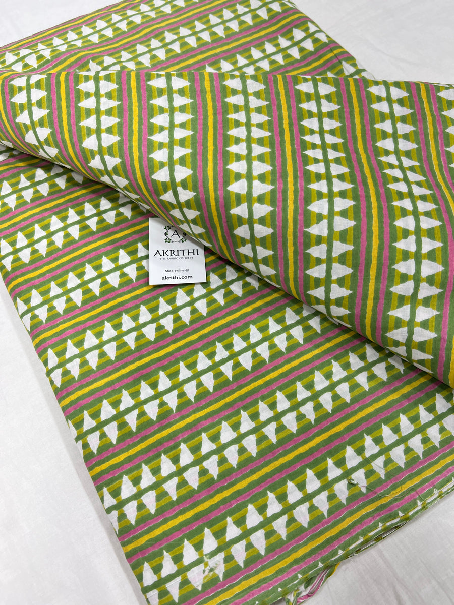 Printed pure cotton fabric