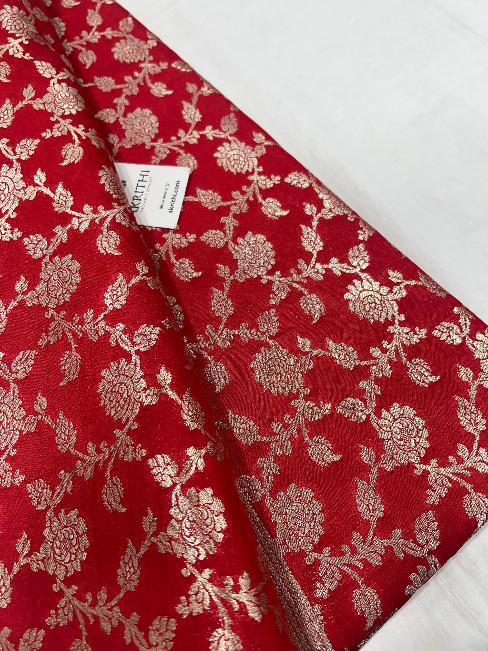 Pure Banarasi brocade fabric