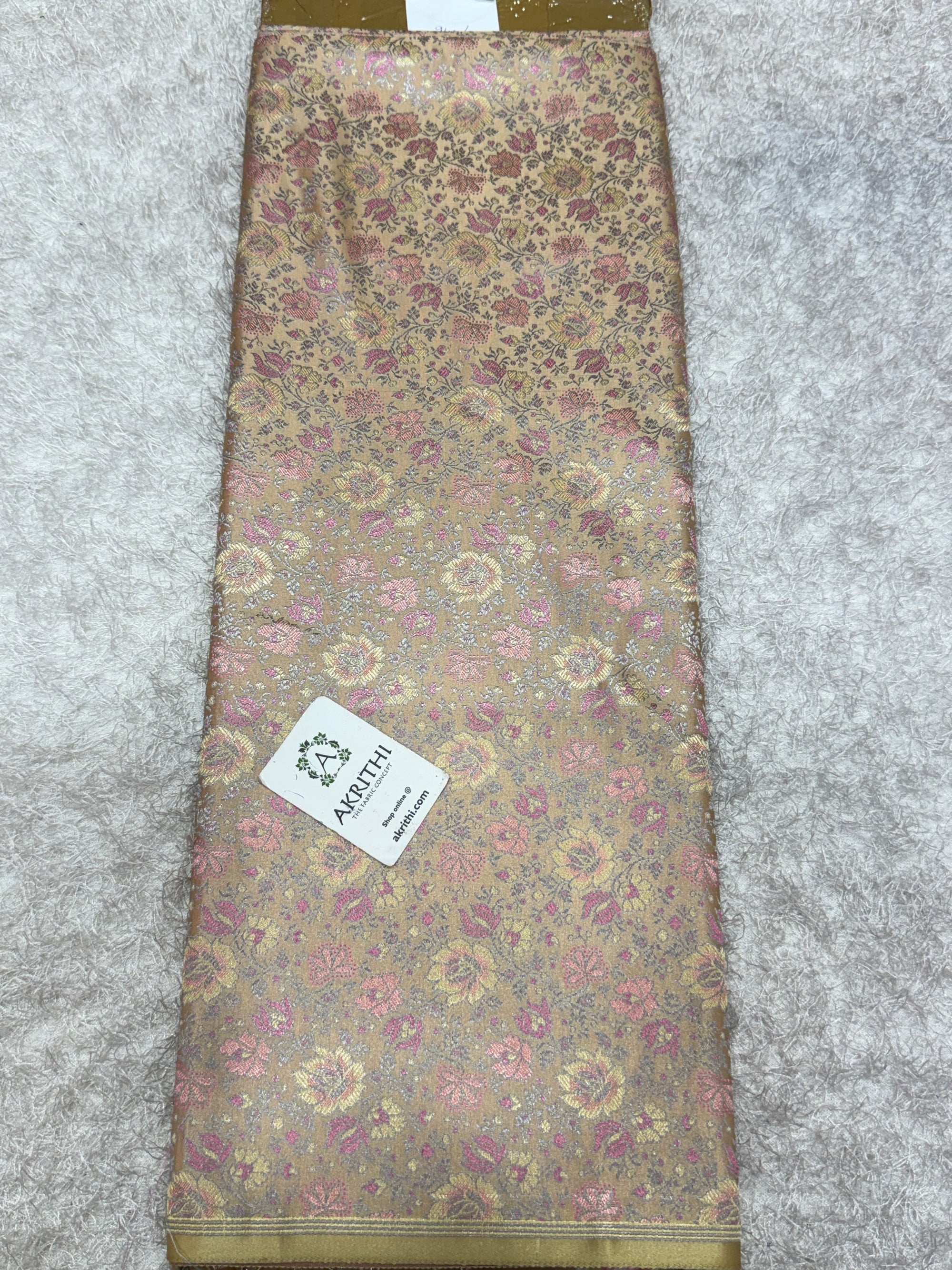 Pure Banarasi resham brocade fabric