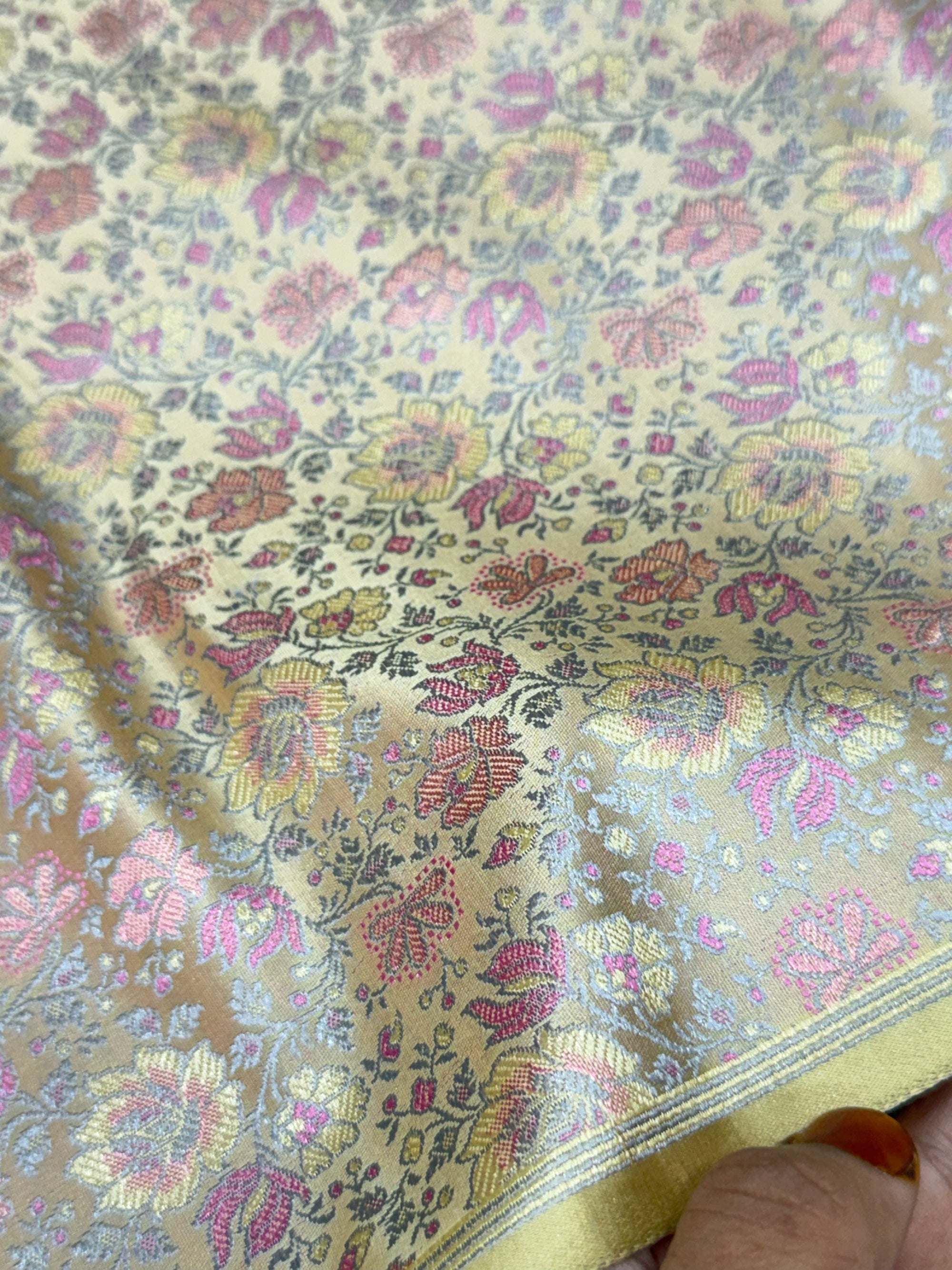 Pure Banarasi resham brocade fabric
