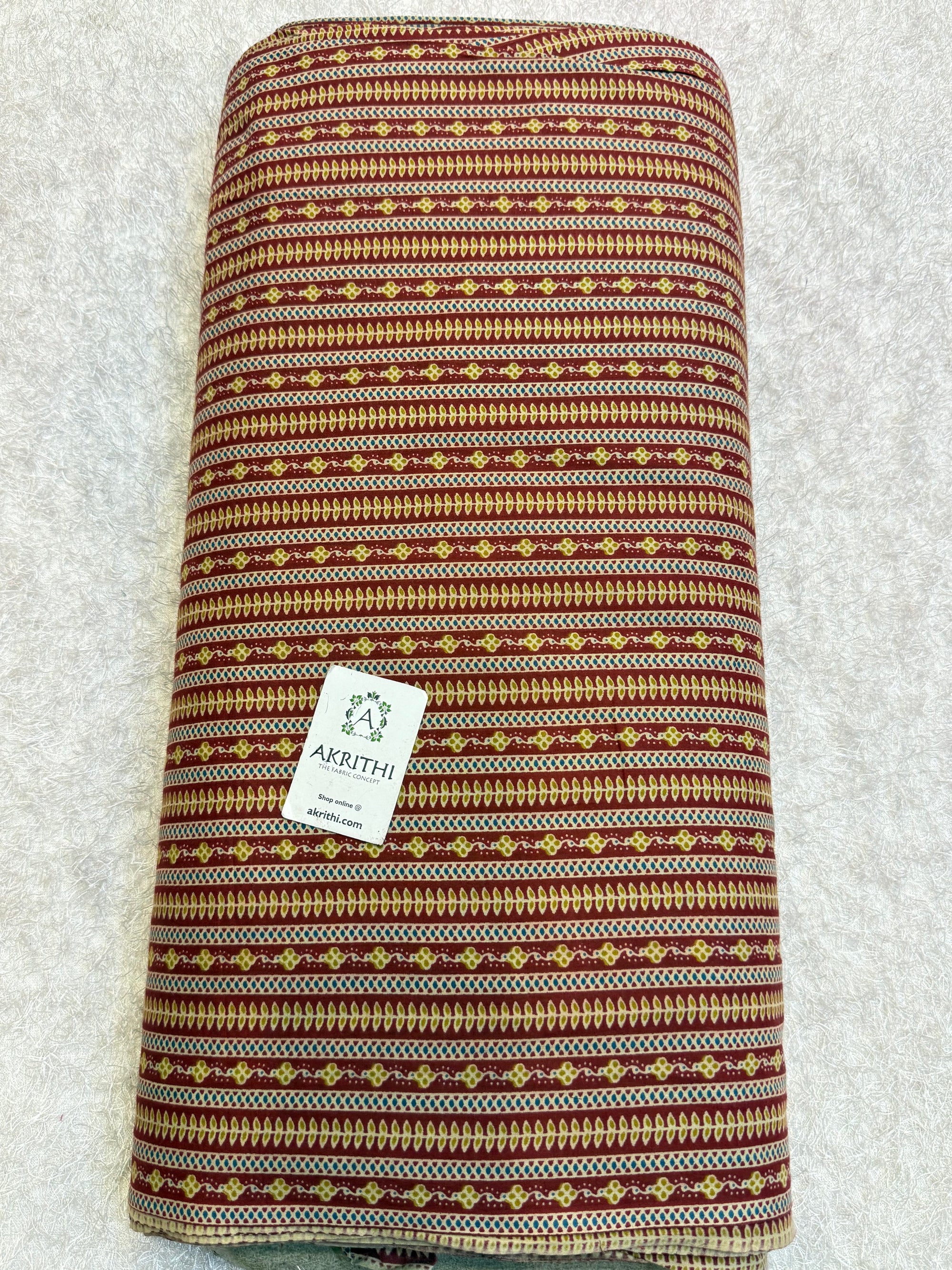 Printed pure cotton fabric