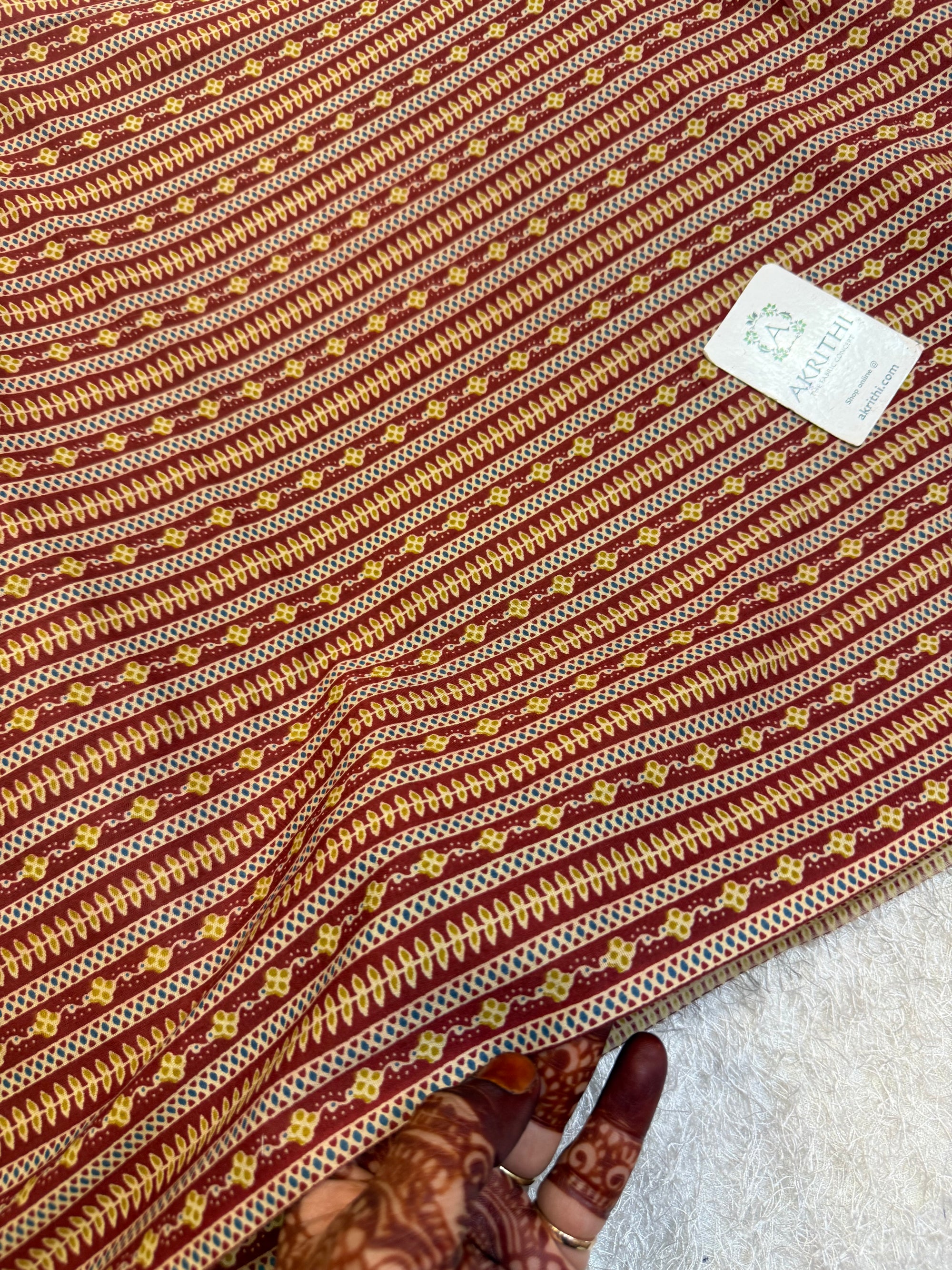 Printed pure cotton fabric