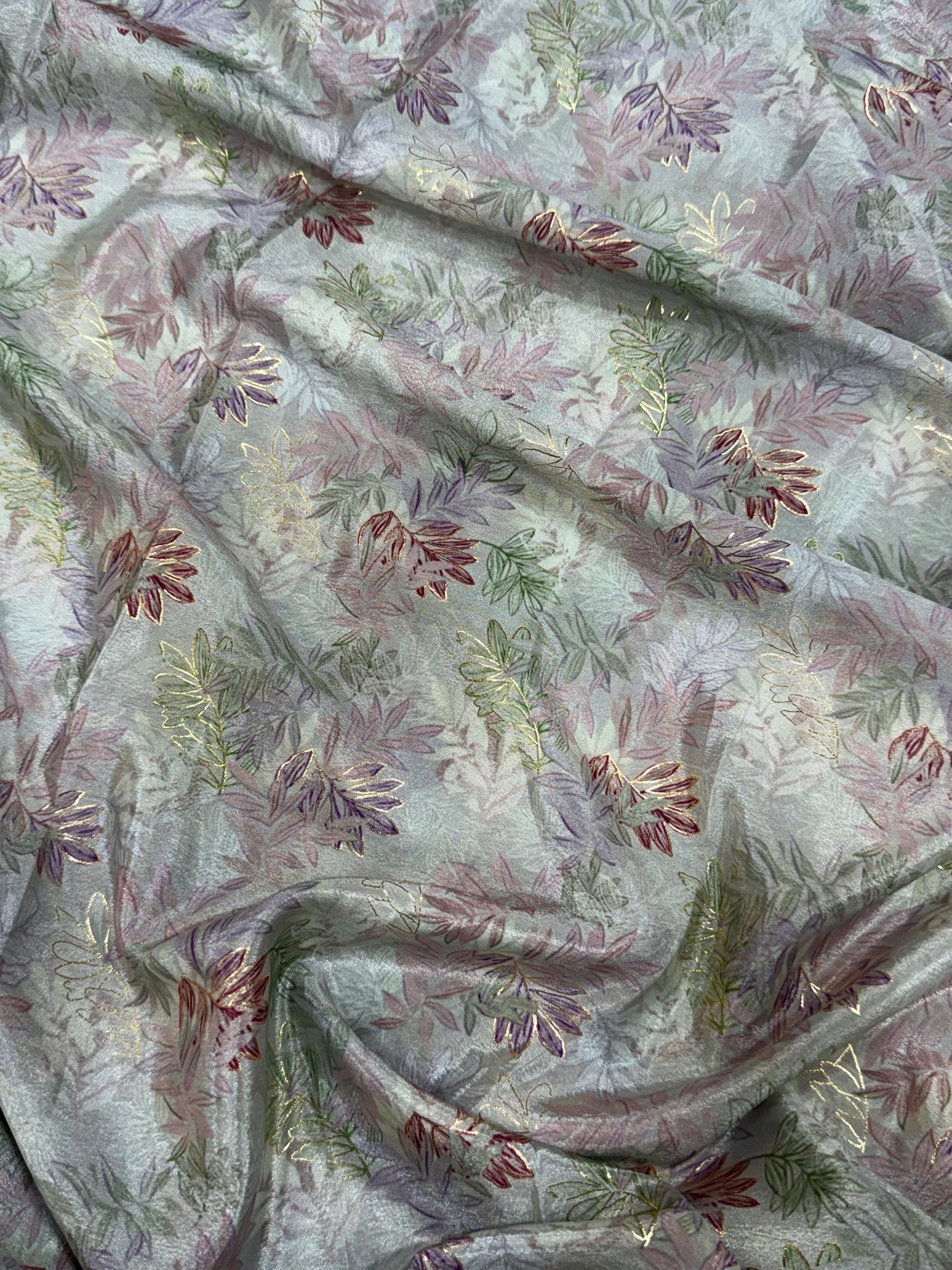 Printed crepe fabric 2 metre cut