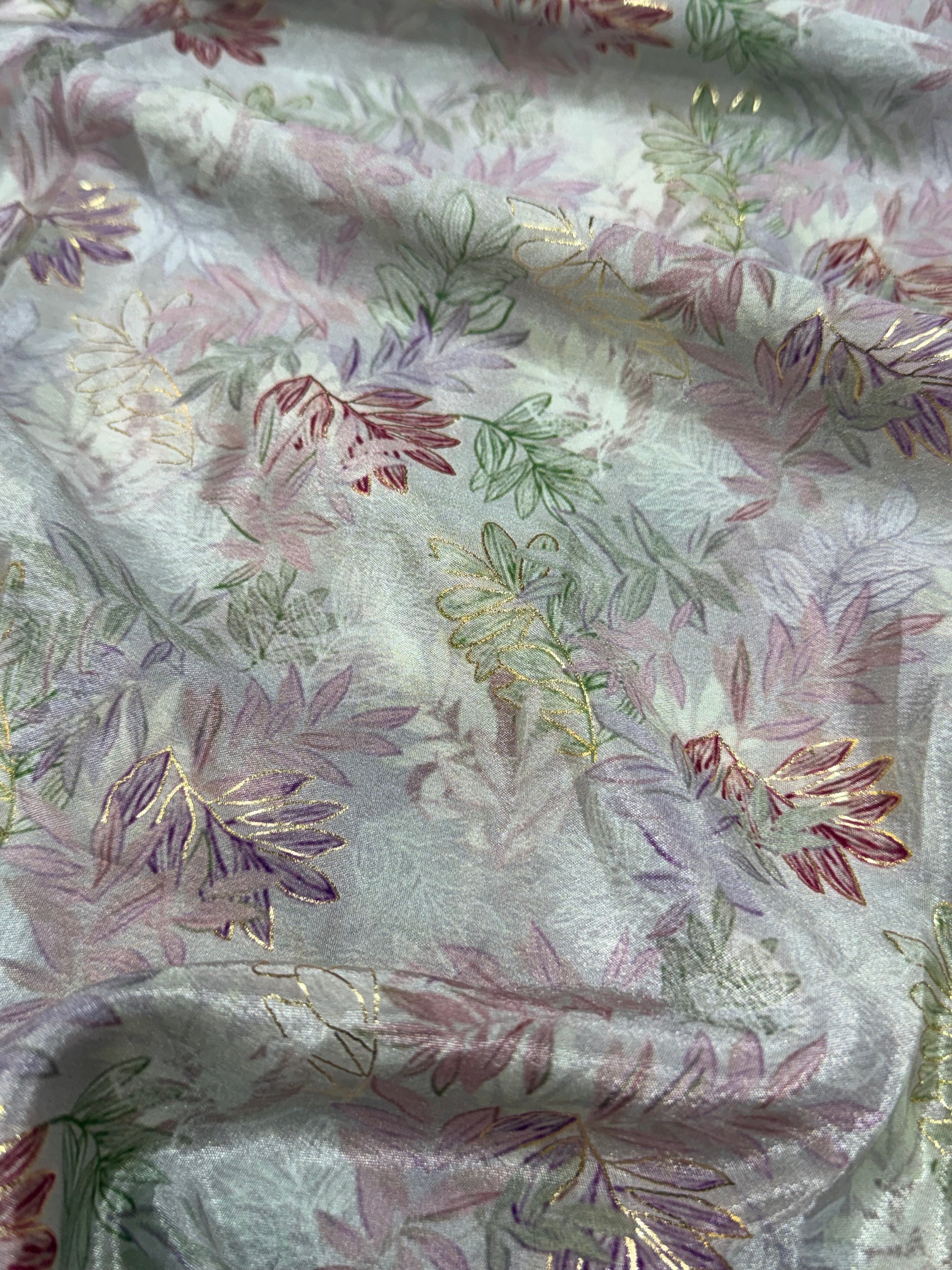 Printed crepe fabric 2 metre cut