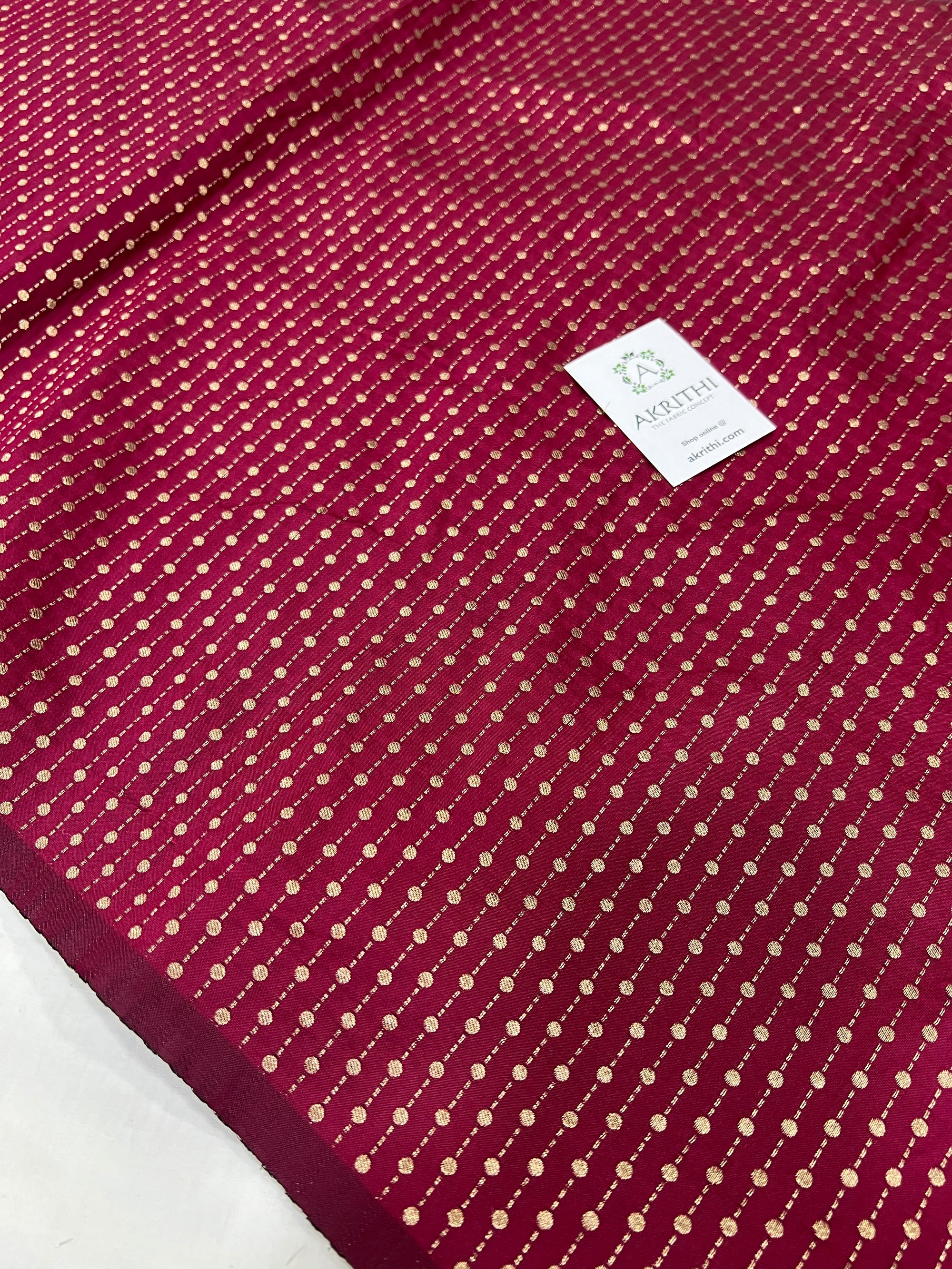 Semi Banarasi raw silk fabric